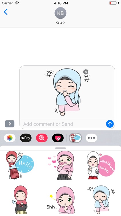 Cute Hijab Stickers Pack screenshot-7