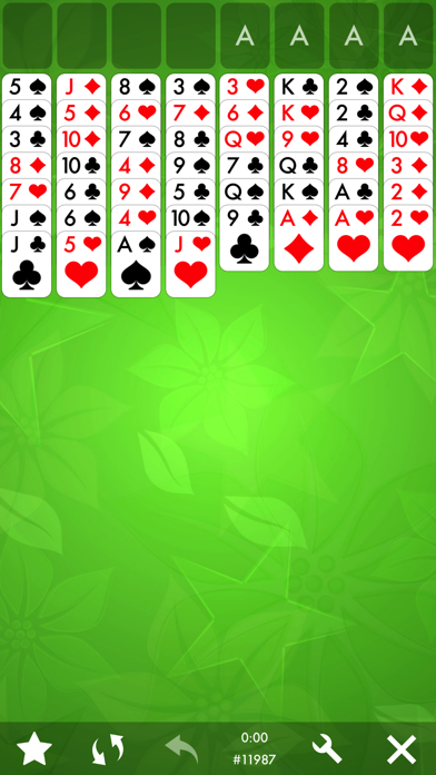 FreeCell Solitaire Card Game. Screenshot