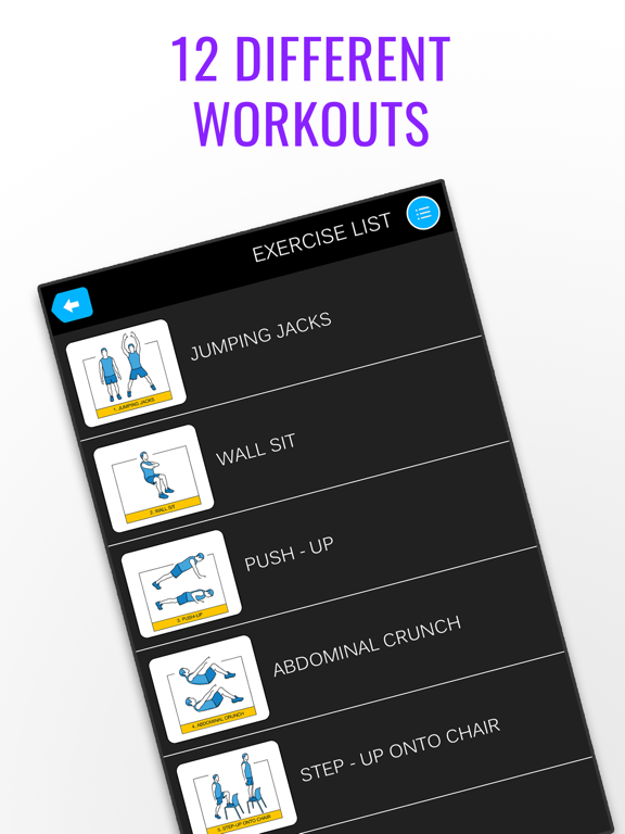 Screenshot #5 pour Quick Daily Workout Planner