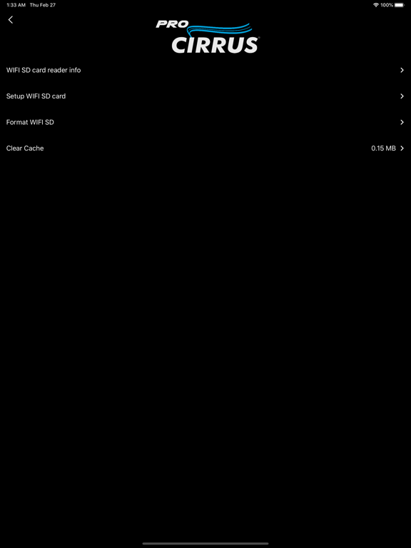 Pro Cirrus iPad screenshot 1 - Utilities app