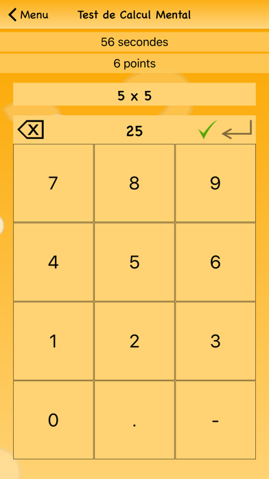 Screenshot #3 pour Test de Calcul Mental