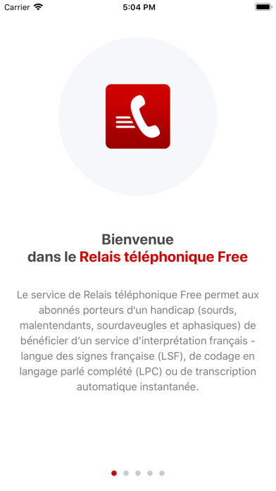 Screenshot #1 pour Relais téléphonique Free