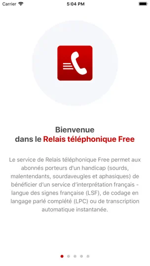 Capture d'écran de Relais Téléphonique Free sur iPhone 1