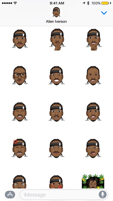 Screenshot #3 pour Allen Iverson™ - Moji Stickers