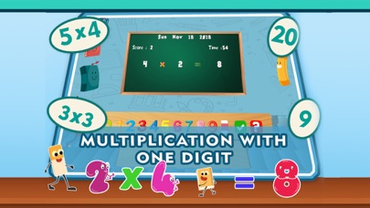 Screenshot #1 pour Multiplication Maths Enfants