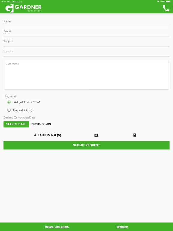 Gardner Service iPad screenshot 2 - Utilities app