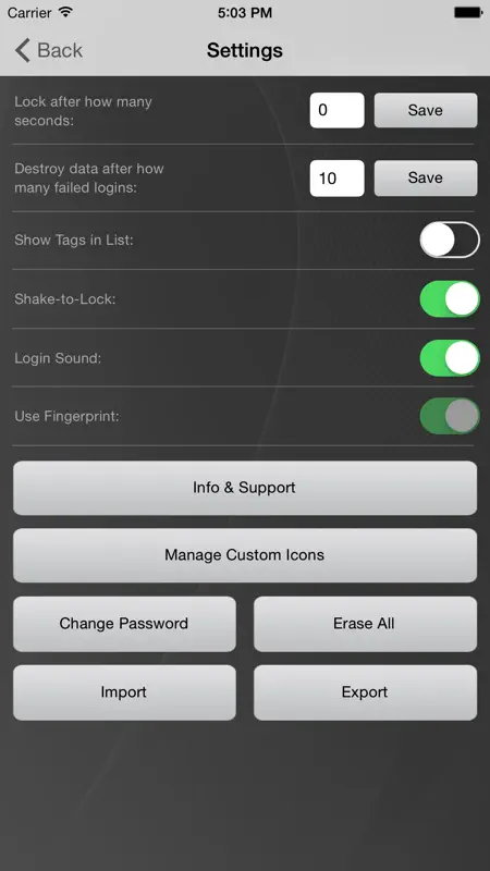 Passwords & Pins screenshot 5 of 5
