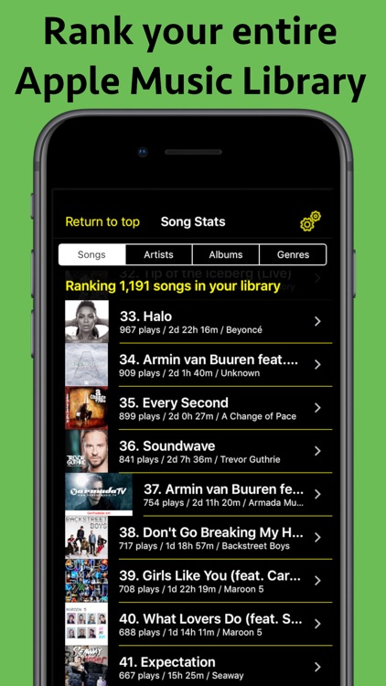 Song Stats for Apple Music