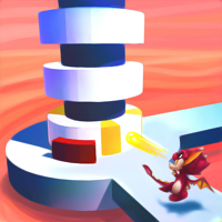 Fireball Hit Tower Stack 3D