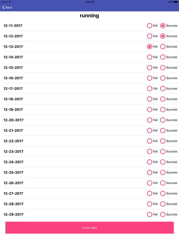 Habit Challenge EM iPad screenshot 3 - Productivity app