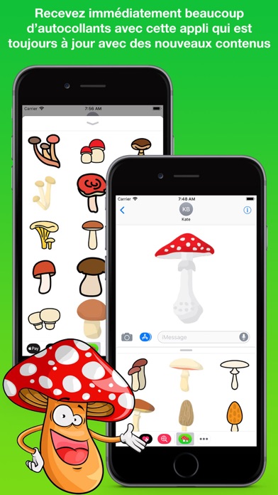 Screenshot #3 pour Champignons Stickers