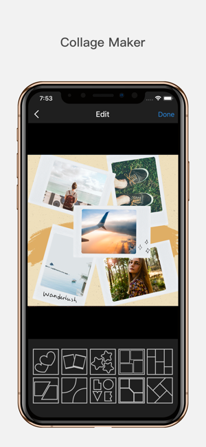 ‎InFrame - Photo editor collage Screenshot