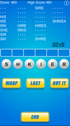 Word Warp - A Word Puzzle Game screenshot 1