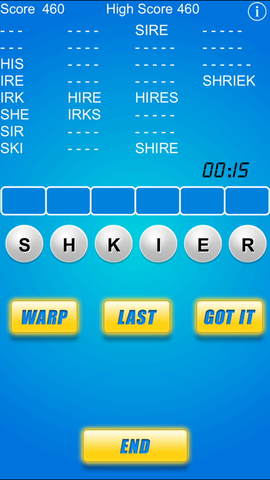 #1. Word Warp - A Word Puzzle Game (iOS) 由: MobilityWare