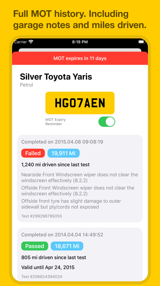 #2. MOT Reminders & MOT History UK (iOS) 由: App Ktchn Ltd