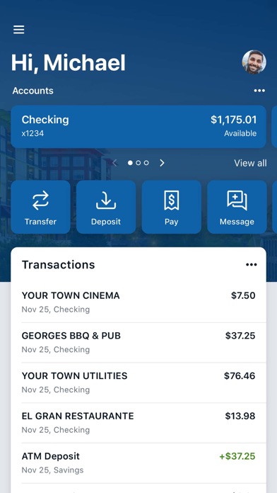 Greenville FCU Banking Screenshot