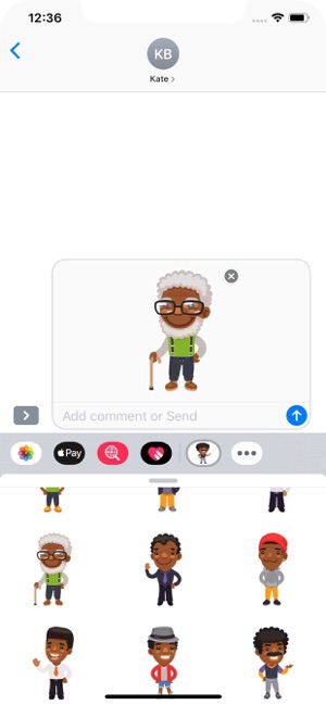 Afro American Men Stickers(圖7)-速報App