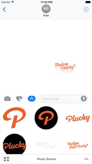 plucky stickers iphone screenshot 3