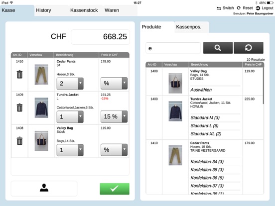 Screenshot #4 pour getBUTIK Kassensystem