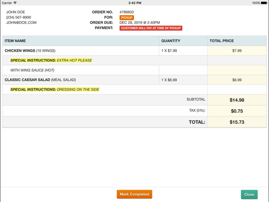 Screenshot #6 pour Food Online Orders