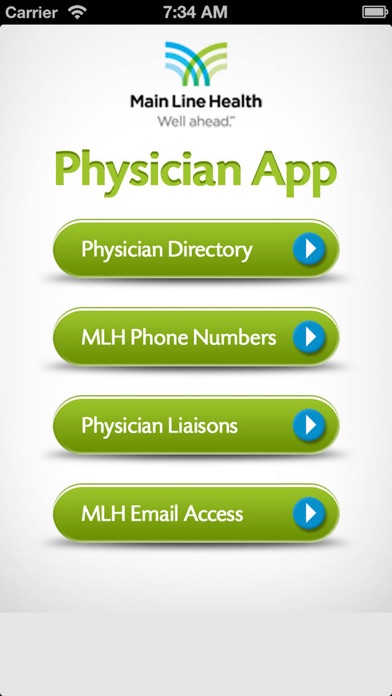 MLH Physician Screenshot