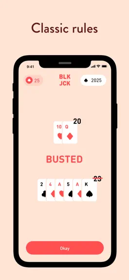 Game screenshot BLKJCK · Casual Blackjack apk