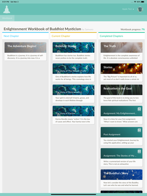 Screenshot #4 pour Enlightenment Workbook