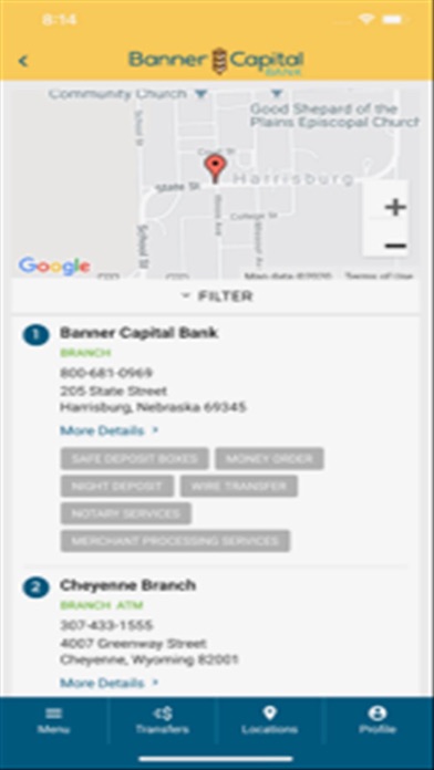 BCB Business Banking Screenshot