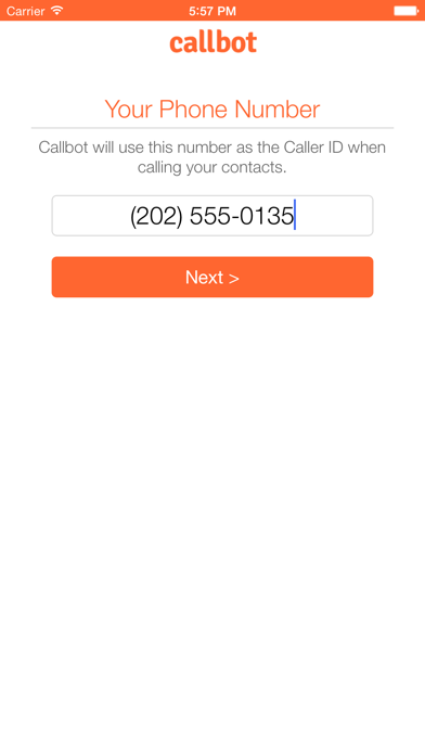 Callbot - Automated Calling Screenshot