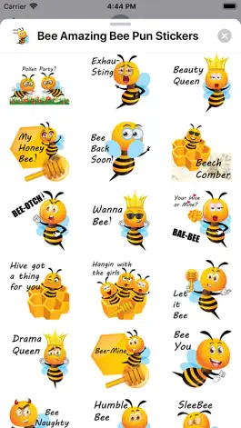 Game screenshot Bee Amazing Bee Pun Stickers hack
