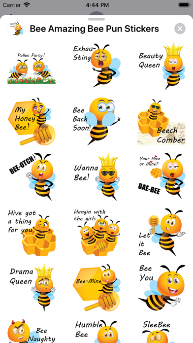 Screenshot #3 pour Bee Amazing Bee Pun Stickers