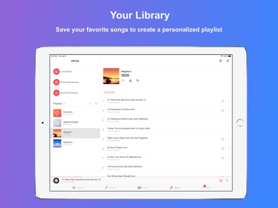 CAG Hymns iPad screenshot 4 - Music app