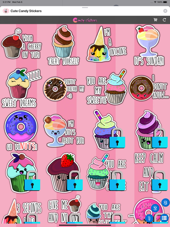 Screenshot #5 pour Mignonne Bonbons Autocollants