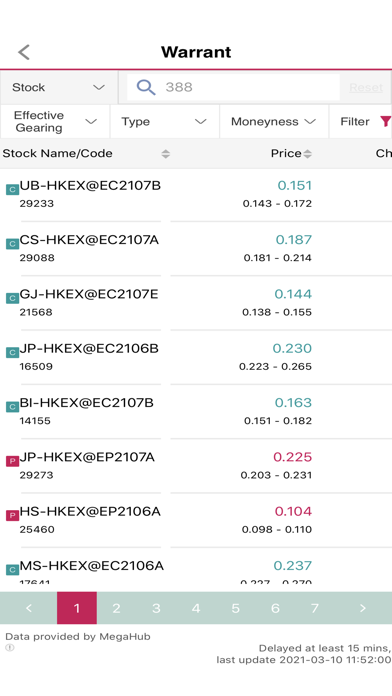 Dah Sing Securities Trading Screenshot