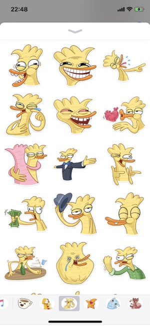 Duck Cute Pun Funny Stickers