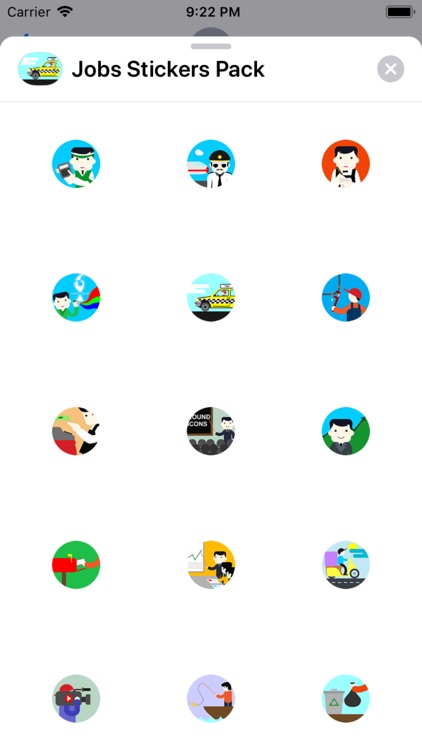 Jobs Stickers Pack