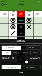 Simple Darts Scoreboard screenshot