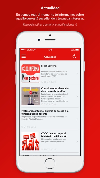 Oposiciones Enseñanza CC.OO.-A