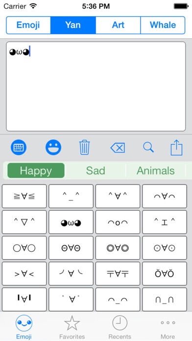 Emoji Keyboard Emoticons Arts Screenshot