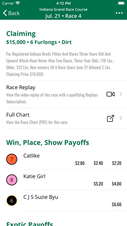 Equibase screenshot-4
