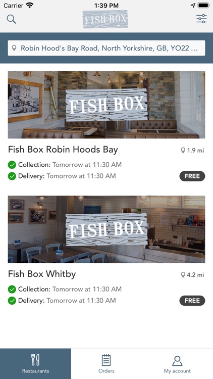 Fish Box Ordering