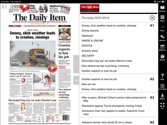 The Daily Item- Sunbury, PA iPad screenshot 5 - News app
