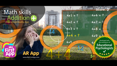 Math skills Addition - AR gameのおすすめ画像1