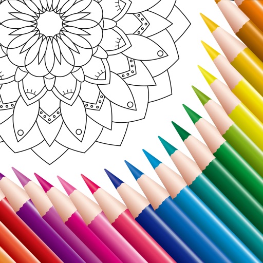 Coloring Book: Mandala, Pixel icon