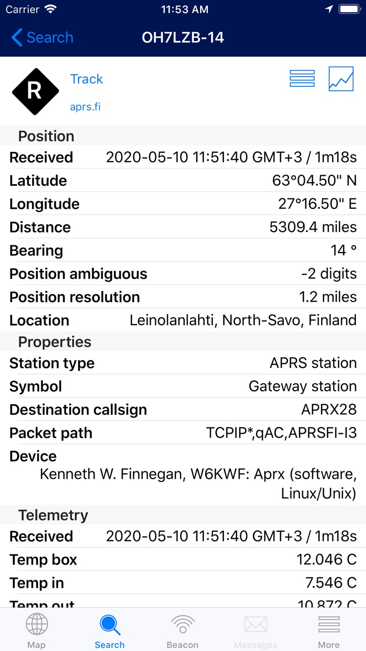 iPhone screenshot