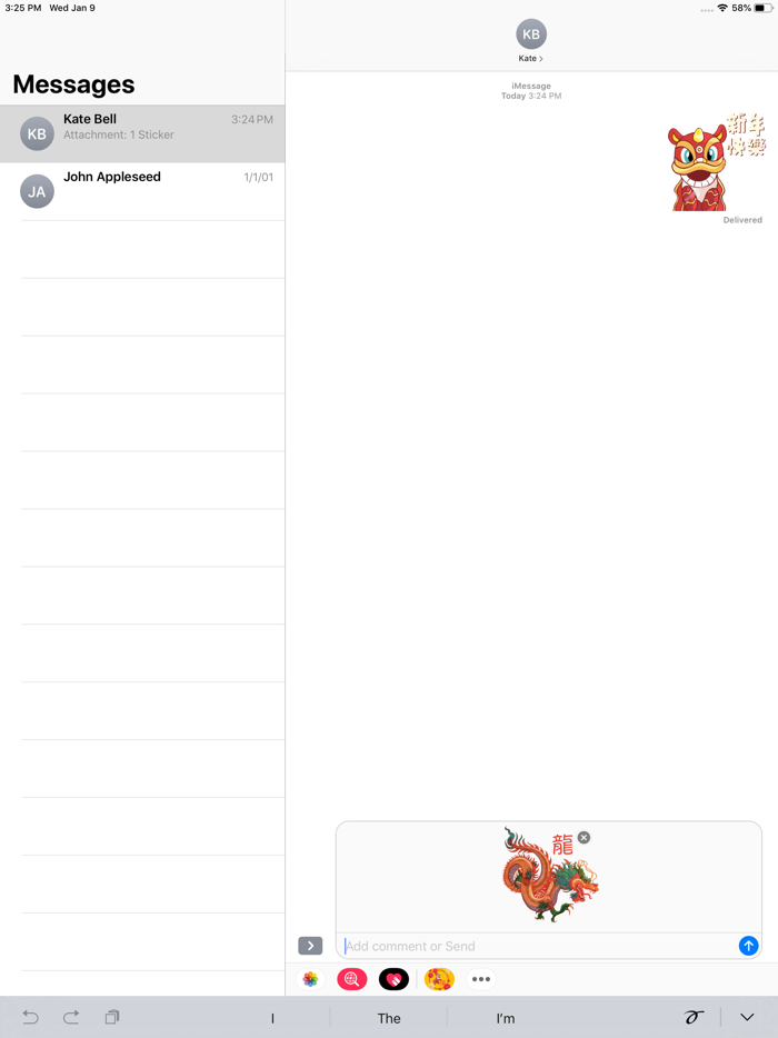 Fortune Lion Dance Stickers