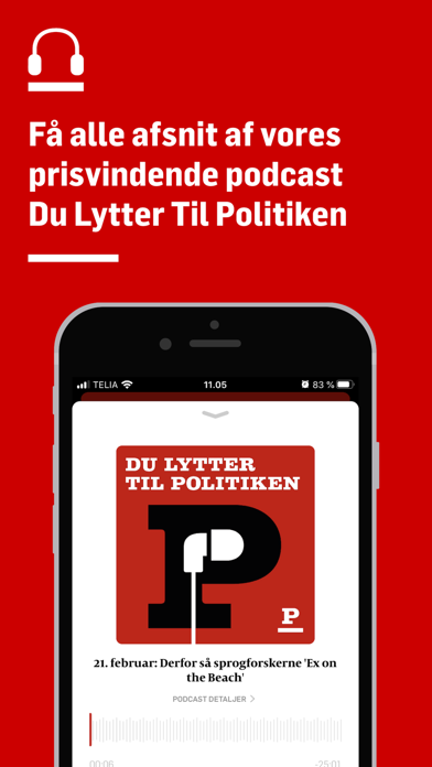 Politiken Podcast Screenshot