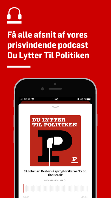 Screenshot #2 pour Politiken Podcast