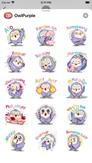 sticker owlpurple - fc iphone screenshot 3