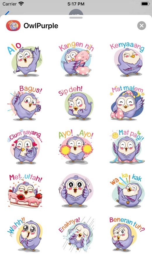 【图】Sticker OwlPurple – fc(截图3)